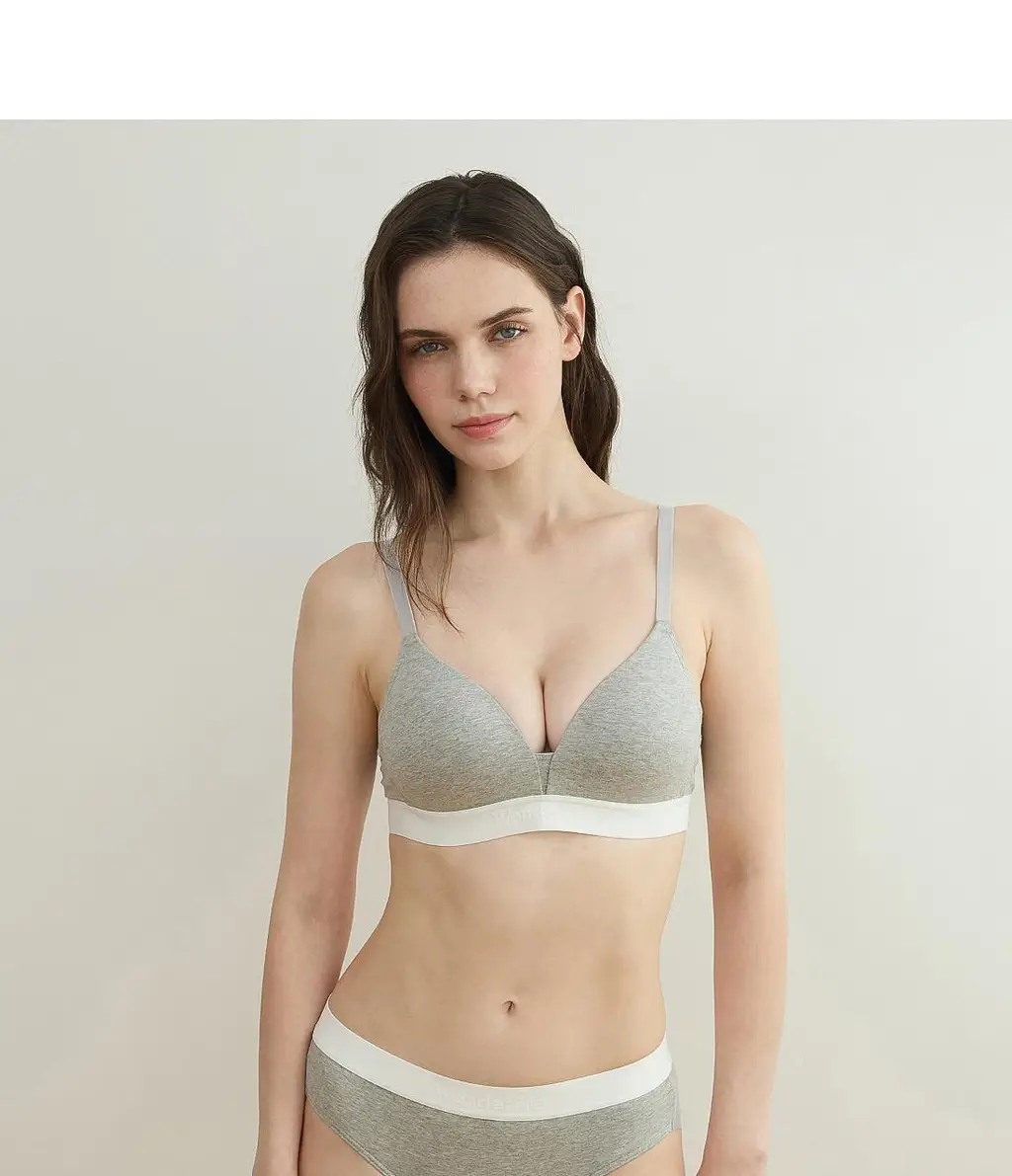 [Wonderbra] 볼륨 스포츠 아웃밴드 노와이어 브라팬티 2종세트 멜란지그레이 WBW5N30_T 상세페이지 20